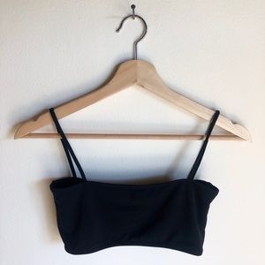 Nu Swim Bikini Straight Top - Black